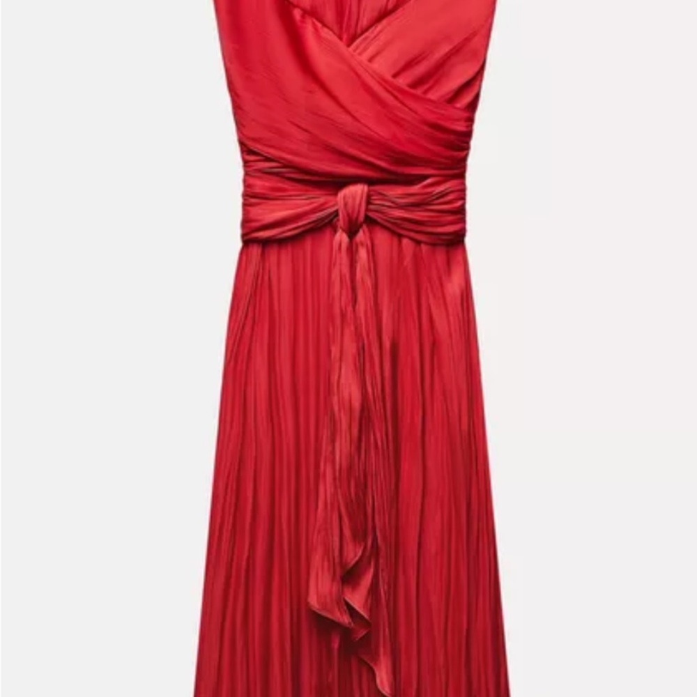 Zara Vibrant Red Maxi Dress